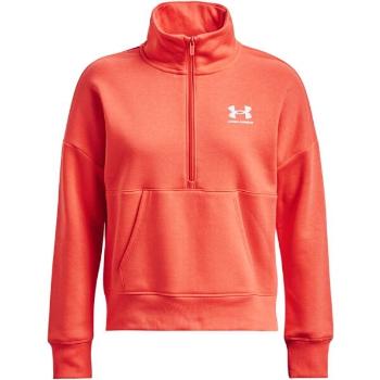 Under Armour RIVAL Dámská flísová mikina, lososová, velikost