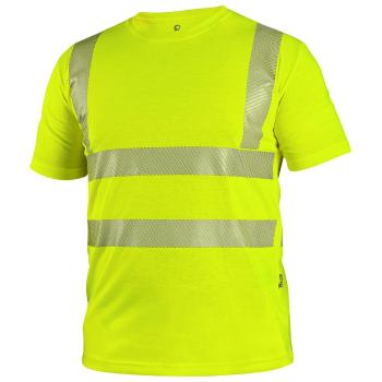 Pánské reflexní tričko CXS BANGOR - Žlutá | XXXXL