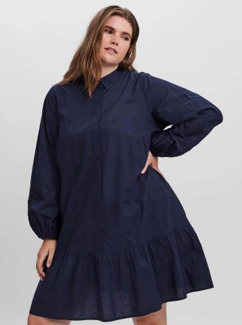 Tmavě modré košilové šaty VERO MODA CURVE Abby