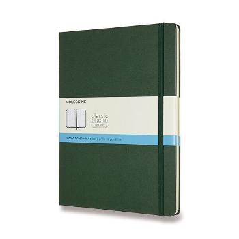 Zápisník Moleskine VÝBĚR BAREV - tvrdé desky - XL, tečkovaný 1331/11194 - Zápisník Moleskine - tvrdé desky tm. zelený