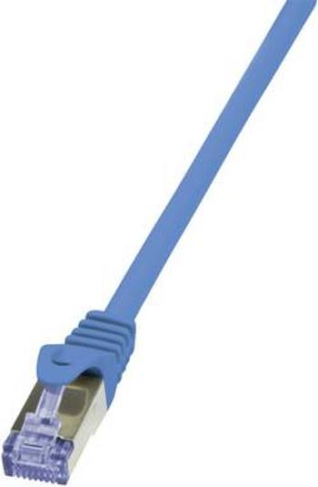 Síťový kabel RJ45 LogiLink CQ5056S, CAT 6A, S/FTP, 2.00 m, modrá