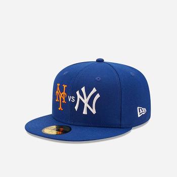 New Era New York Mets vs Yankees Cooperstown Blue 59FIFTY Fitted Cap 60222309
