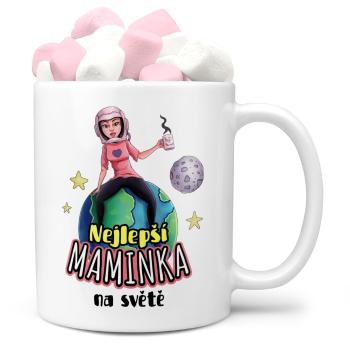 Hrnek Nejlepší maminka na zeměkouli (Náplň hrníčku: Marshmallow)