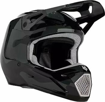 FOX V1 Bnkr Helmet Black Camo L Přilba