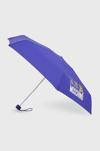 Deštník Moschino fialová barva
