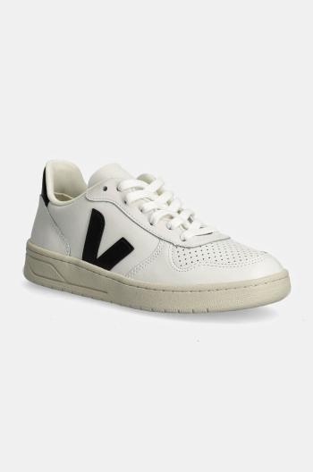 Kožené sneakers boty Veja V-10 bílá barva, VX0200005A