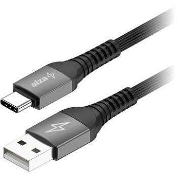 AlzaPower AluCore Ultra Durable USB-A toUSB-C 2.0 PD100W 2m tmavě šedý (APW-CBSTC2002B)