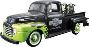 Model auta Maisto Ford Pick Up F1 ´48 und Modellmotorrad FL Panhead Harley Davidson, 1:24