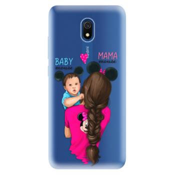 Odolné silikonové pouzdro iSaprio - Mama Mouse Brunette and Boy - Xiaomi Redmi 8A