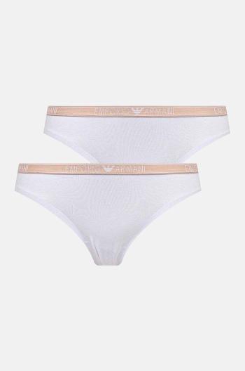 Tanga Emporio Armani Underwear 2-pack bílá barva, 163333 4F223