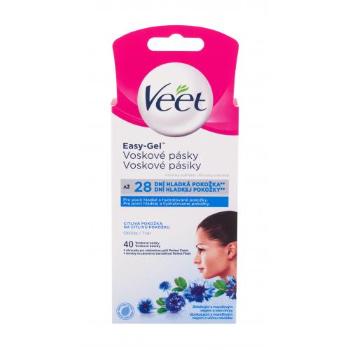 Veet Easy-Gel™ Wax Strips Sensitive Skin 40 ks depilační přípravek pro ženy