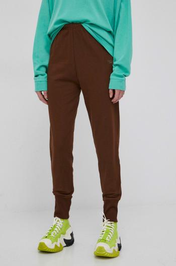 Bavlněné kalhoty Reebok Classic H46816 dámské, hnědá barva, hladké