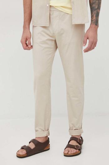 Kalhoty s.Oliver pánské, béžová barva, ve střihu chinos
