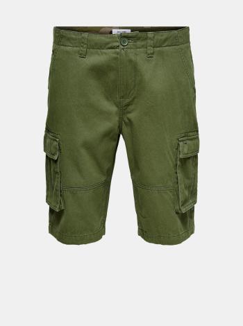 Khaki kraťasy ONLY & SONS