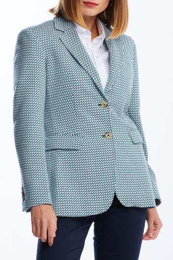 SAKO GANT D1. GEO JERSEY BLAZER zelená 36