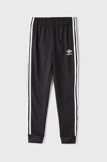 Dětské kalhoty adidas Originals GN8453 černá barva, s aplikací