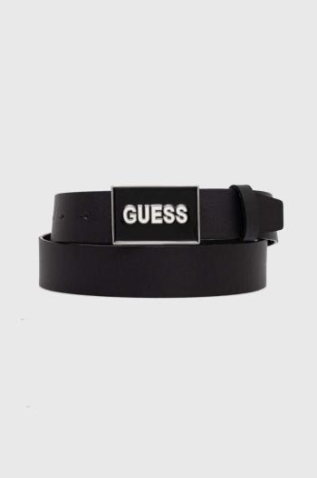 Kožený pásek Guess pánský, černá barva, M4YZ13 L0UL0