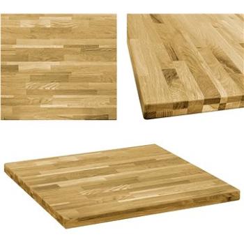 Stolní deska z dubového masivu čtvercová 44 mm 70 × 70 cm (245998)