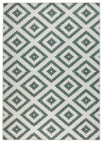 NORTHRUGS - Hanse Home koberce Kusový koberec Twin-Wendeteppiche 103131 grün creme - 80x350 cm Zelená