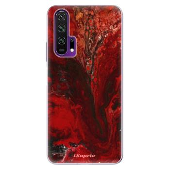 Odolné silikonové pouzdro iSaprio - RedMarble 17 - Honor 20 Pro