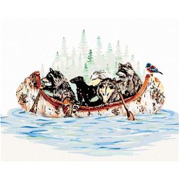 Malování podle čísel - Zvířata na loďce (Holly Simental) (HRAbz33138nad)