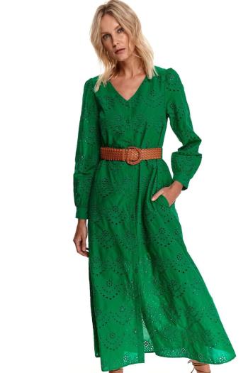 Zelené dlouhé šaty SSU3900
