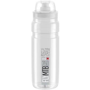 Elite Cyklistická láhev na vodu FLY MTB CLEAR grey logo 750 ml (8020775035955)