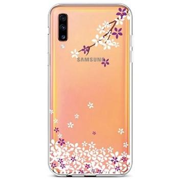 TopQ Samsung A70 silikon Květy sakury 42013 (Sun-42013)