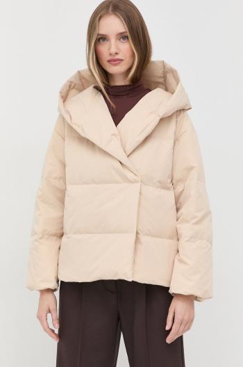 Péřová bunda Liviana Conti dámská, béžová barva, zimní