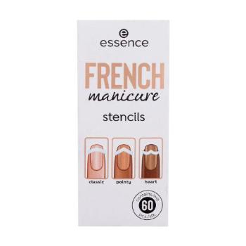 Essence French Manicure Stencils 60 ks manikúra pro ženy 01 Walk The Line