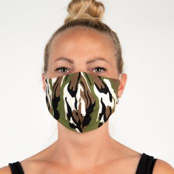 Maskáčová bavlněná rouška na obličej FM0005
