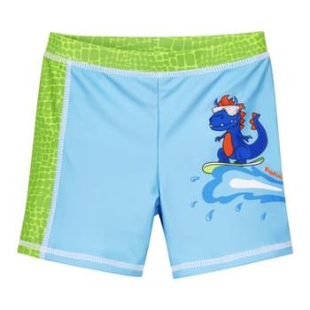 Playshoes Koupel s UV ochranou shorts Dino modrozelená