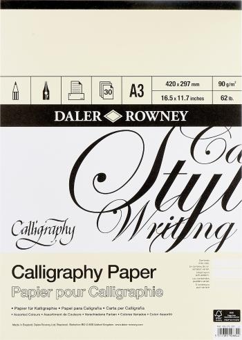 Daler Rowney Calligraphy Drawing Paper A3 90 g Skicář