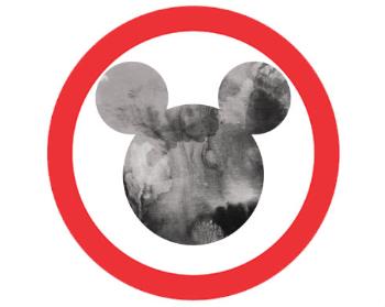 Samolepky zákaz - 5ks Mickey Mouse