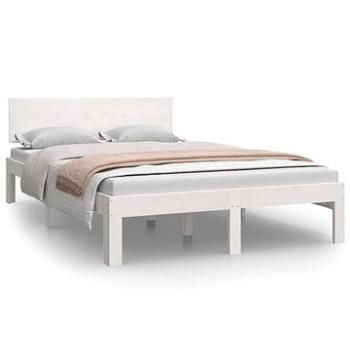 Rám postele bílý masivní borovice 120 × 200 cm, 810491 (810491)
