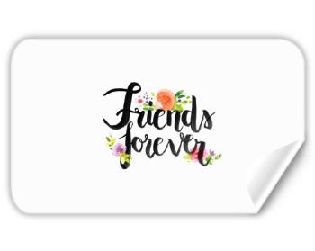Samolepky obdelník - 5 kusů Friends forever