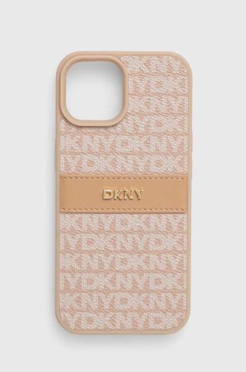 Obal na telefon Dkny iPhone 15 / 14 / 13 6.1 oranžová barva, DKHCP15SPRTHSLP