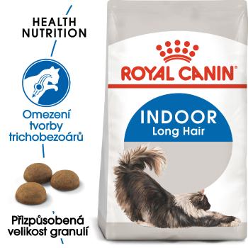 Royal Canin INDOOR LONGHAIR -  granule pro kočky žijící uvnitř a zdravou srst - 400g
