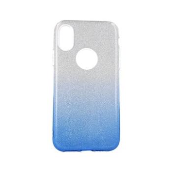 Forcell iPhone XS glitter stříbrno-modré 48643 (Sun-48643)