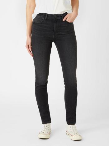 Wrangler High Rise Jeans Černá