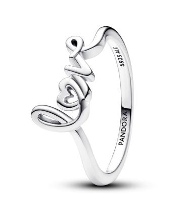 Pandora Romantický stříbrný prsten Love Moments 193058C00 50 mm