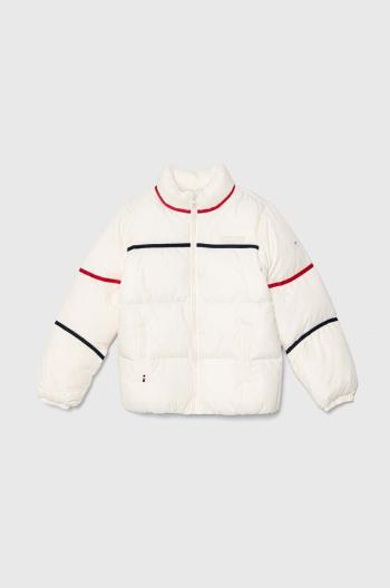 Dětská bunda Tommy Hilfiger bílá barva, KS0KS00593