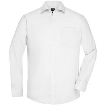 James & Nicholson Pánská košile s dlouhým rukávem JN682 - Bílá | XL