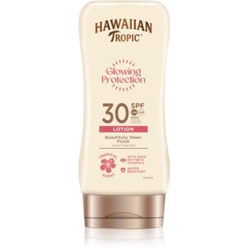 Hawaiian Tropic Glowing Protection Beautifully Sheer Finish mléko na opalování SPF 30 180 ml