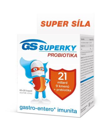 GS Superky Probiotika 60+20 kapslí