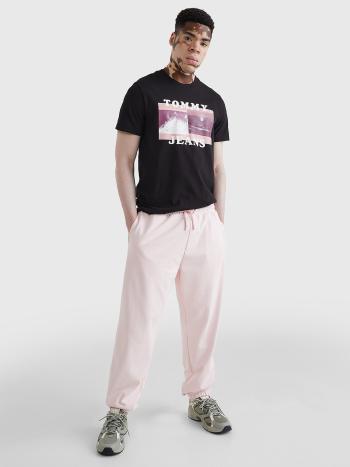 Tommy Jeans pánské černé triko CONCEPT PHOTOPRINT - XL (BDS)