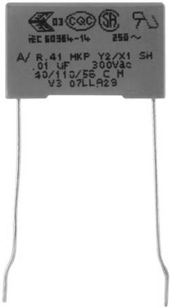 Odrušovací kondenzátor MKP radiální Kemet R413F11000000M+, 1 nF, 300 V, 20 %, 1 ks