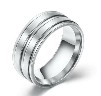Ziskoun Stříbrný prsten z kvalitního Titanu SR177 Velikost: 11
