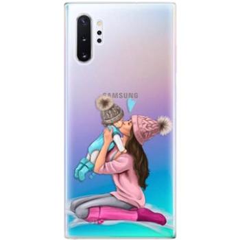 iSaprio Kissing Mom - Brunette and Boy pro Samsung Galaxy Note 10+ (kmbruboy-TPU2_Note10P)