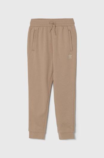 Dětské tepláky adidas Originals PANTS béžová barva, hladké, IX5296